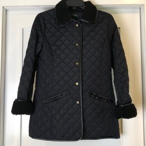 Ralph Lauren Classic Navy Blue Quilted Jacket